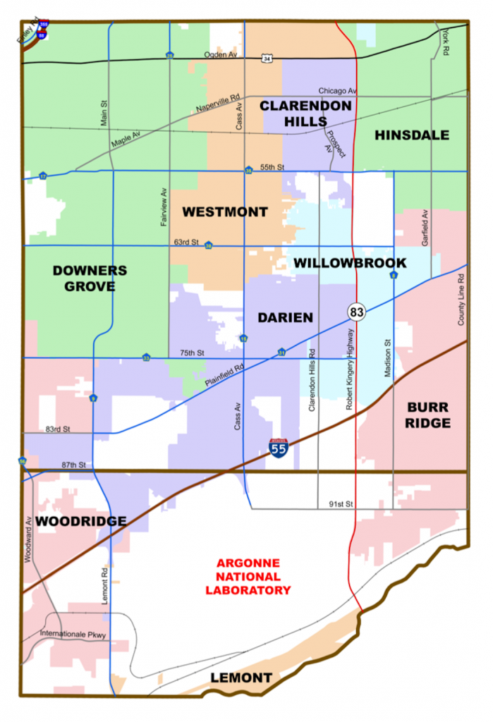 Downers Grove Township Map