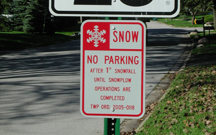 Snow Ordinance Sign