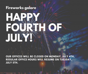 Fourth of July Offices Closed