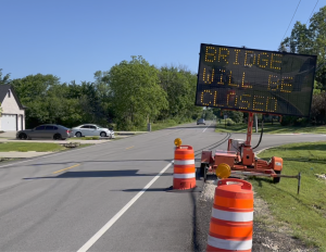 Bridge Closed Sign